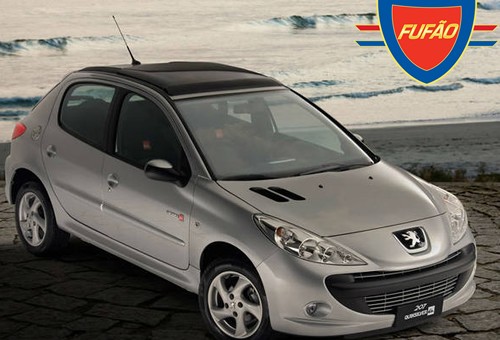 Peugeot 207 Quiksilver com Teto Solar Panorâmico é o mais barato do mercado www.fufaotetosolar.com.br